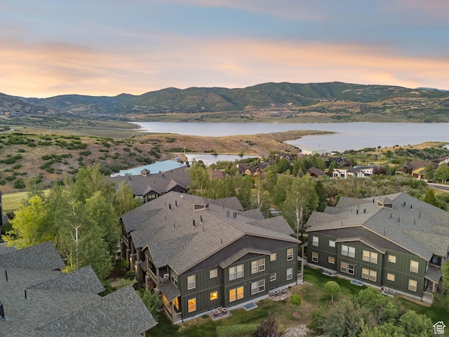 1729 Fox Bay Dr Unit J104, Heber City, UT 84032 - aerial perspective of suburban area with a water and mountain view