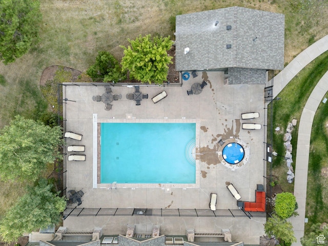 1729 Fox Bay Dr Unit J104, Heber City, UT 84032 - aerial view of a pool area