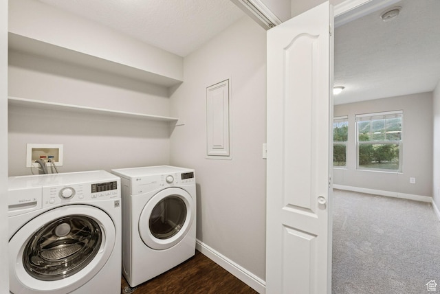 1729 Fox Bay Dr Unit J104, Heber City, UT 84032 - washroom with washing machine and clothes dryer and a textured ceiling