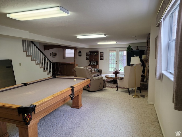 1360 Lakeview Dr, Bountiful, UT 84010 - game room with pool table and carpet flooring