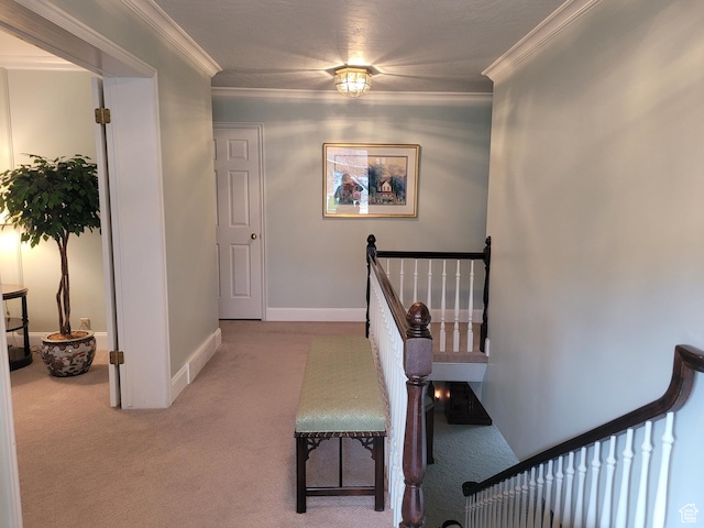 1360 Lakeview Dr, Bountiful, UT 84010 - staircase with carpet and ornamental molding