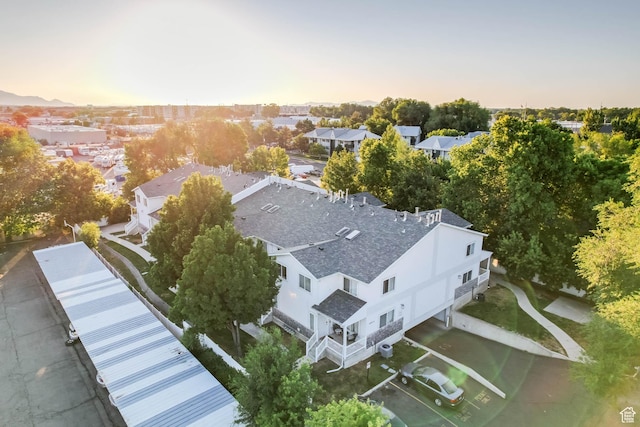 4072 S 300 E Unit 8, Salt Lake City, UT 84107 - aerial view at dusk