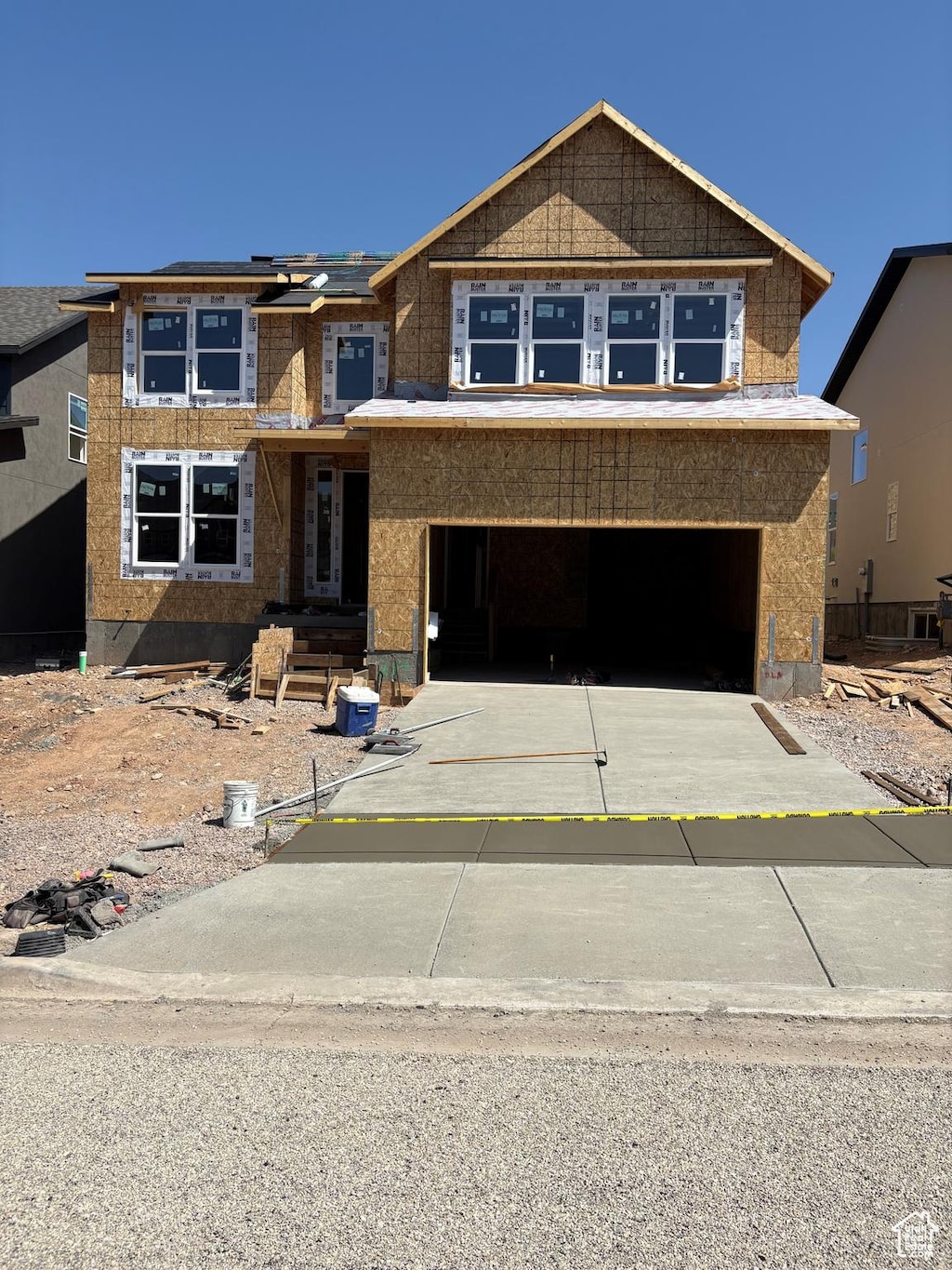 4964 W Mesa Arch Ln Unit 214, Mountain Green, UT 84050 - property under construction with a garage and driveway