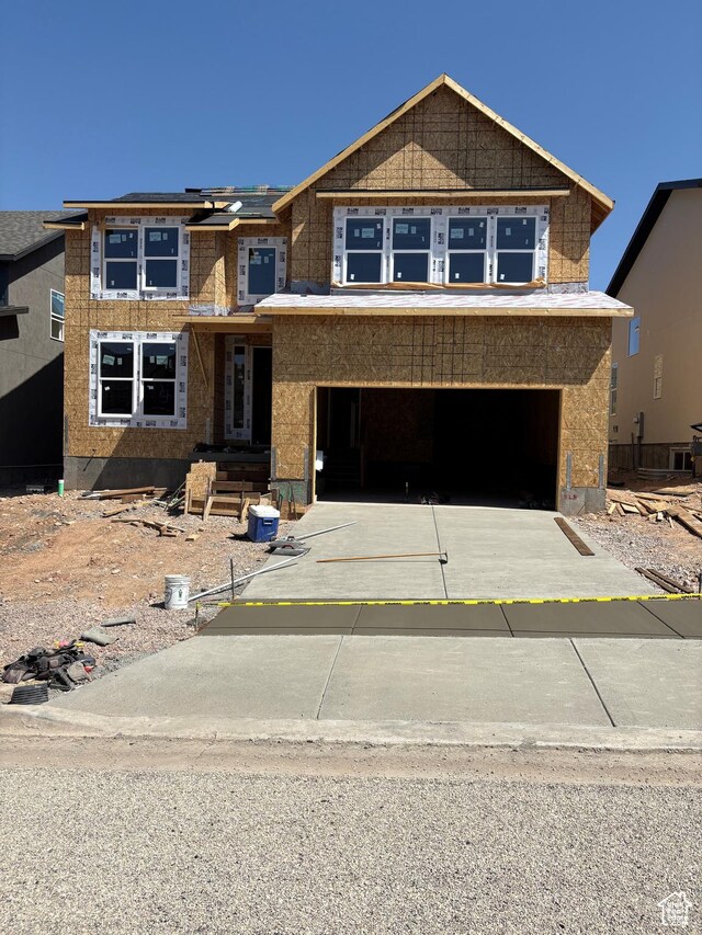 4964 W Mesa Arch Ln Unit 214, Mountain Green, UT 84050 - property under construction with a garage and driveway