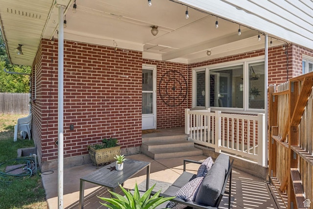 2353 E Logan Cir, Salt Lake City, UT 84108 - view of patio / terrace featuring outdoor lounge area