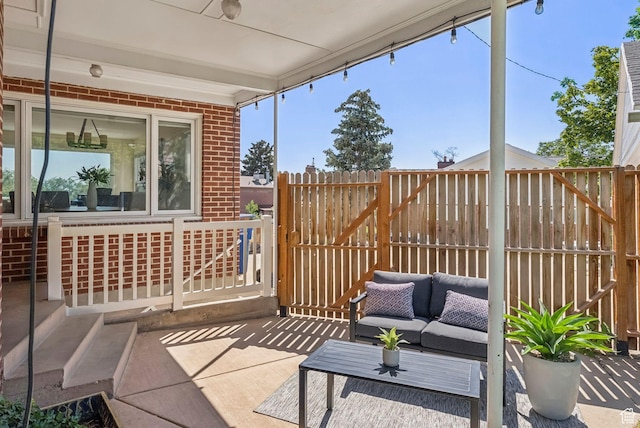 2353 E Logan Cir, Salt Lake City, UT 84108 - view of patio featuring an outdoor hangout area