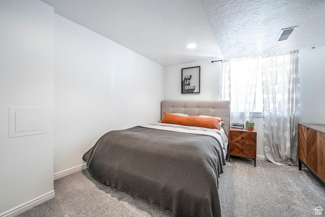 2605 E Simpson Ave, Salt Lake City, UT 84109 - bedroom with carpet floors and a textured ceiling