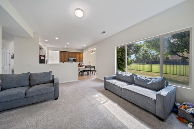 202 S 2035 W, Lehi, UT 84043 - living area with light carpet and recessed lighting