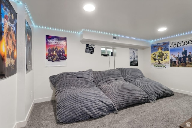 175 Grove Creek Dr N, Pleasant Grove, UT 84062 - carpeted living room featuring baseboards and recessed lighting