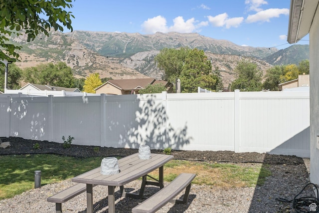 175 Grove Creek Dr N, Pleasant Grove, UT 84062 - fenced backyard featuring a mountain view