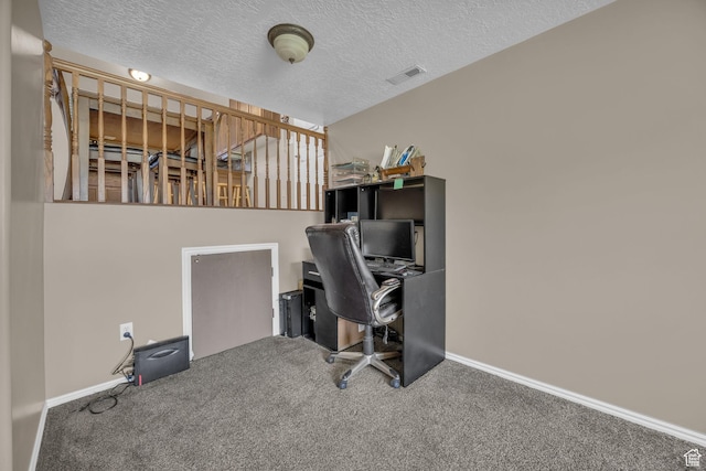 3820 Foxglen Dr, Roy, UT 84067 - office featuring carpet flooring and a textured ceiling