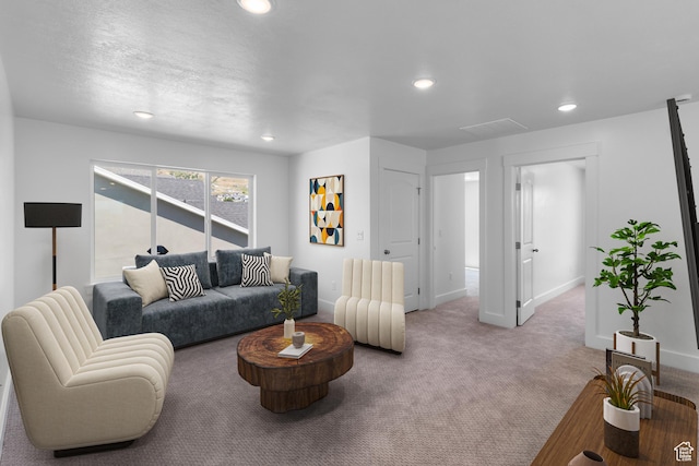 201 E 580 N, Providence, UT 84332 - carpeted living area with baseboards and recessed lighting
