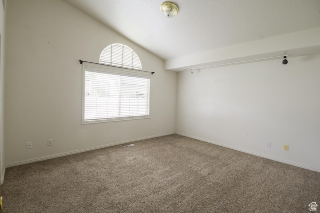 373 S 3240 W, Vernal, UT 84078 - spare room with carpet and lofted ceiling