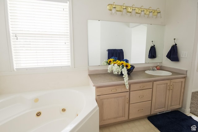 373 S 3240 W, Vernal, UT 84078 - bathroom featuring a jetted tub and vanity