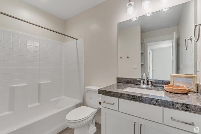 9728 N Aaron Ave Unit 115, Eagle Mountain, UT 84005 - bathroom featuring vanity, tub / shower combination, and tile patterned floors