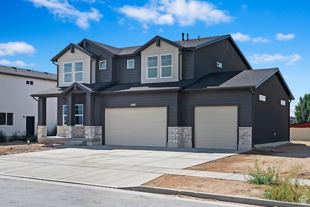 3179 W 3200 S Unit 301, West Haven, UT 84401 - craftsman-style home featuring stone siding, concrete driveway, and an attached garage