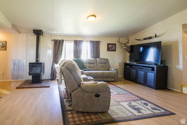 3165 E 5300 S, Vernal, UT 84078 - living area with wood finished floors and a wood stove