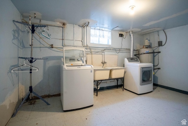 129 N 100 E, Ephraim, UT 84627 - basement featuring tile patterned floors and washing machine and dryer