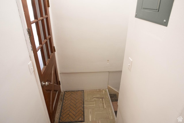 129 N 100 E, Ephraim, UT 84627 - hall with electric panel and baseboards