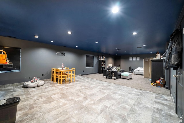 5198 W Courtly Ln, Herriman, UT 84096 - living room featuring recessed lighting