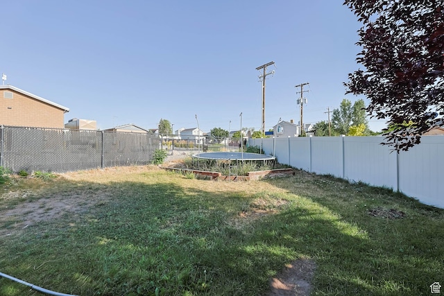 6228 S Waller Ln, West Jordan, UT 84081 - fenced backyard with a trampoline