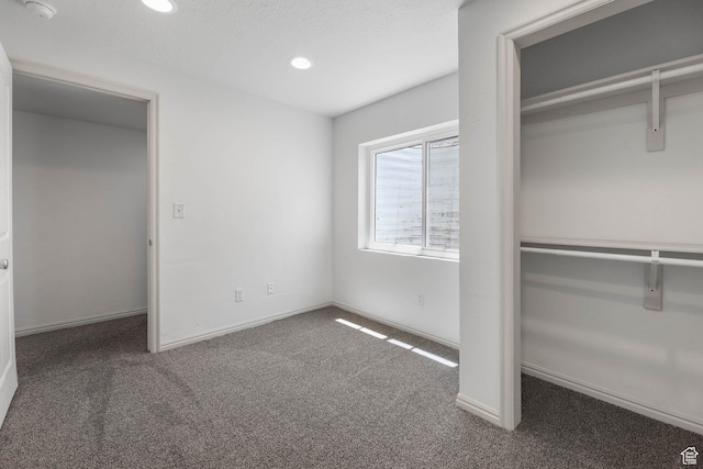 6228 S Waller Ln, West Jordan, UT 84081 - unfurnished bedroom with carpet floors, recessed lighting, and a closet