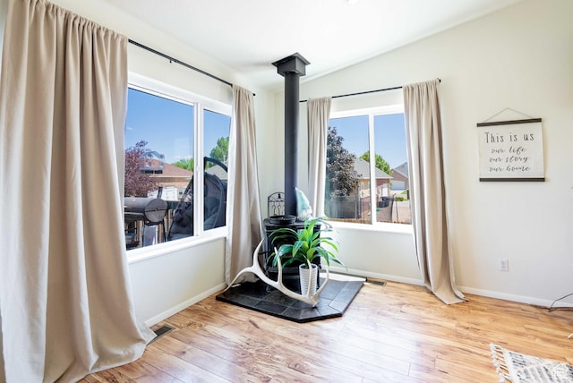 1663 W 2500 N, Vernal, UT 84078 - sitting room featuring wood finished floors and vaulted ceiling