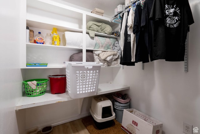 1663 W 2500 N, Vernal, UT 84078 - walk in closet featuring wood finished floors