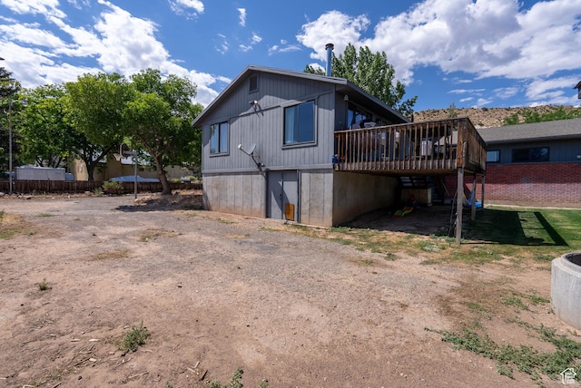 1663 W 2500 N, Vernal, UT 84078 - back of property featuring a deck
