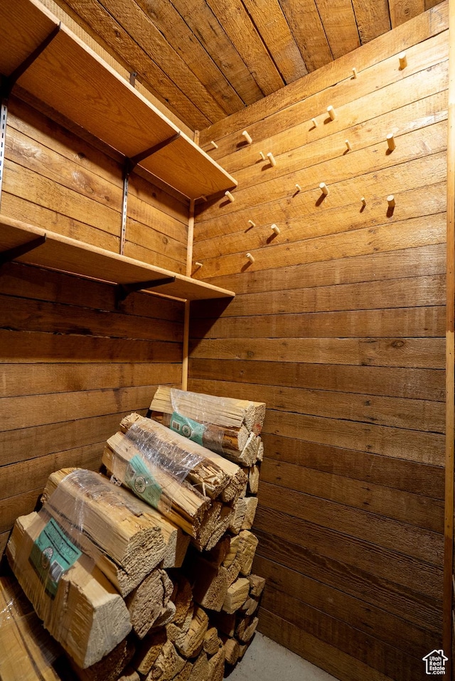 1663 W 2500 N, Vernal, UT 84078 - bedroom featuring wood walls and wooden ceiling