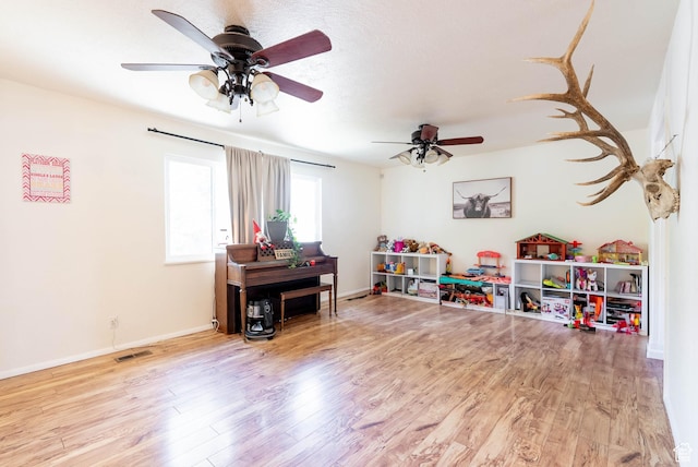 1663 W 2500 N, Vernal, UT 84078 - recreation room featuring ceiling fan and wood finished floors