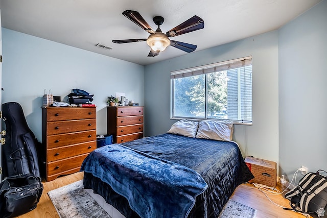 471 E 600 N Unit 4, Provo, UT 84606 - bedroom with wood finished floors and ceiling fan