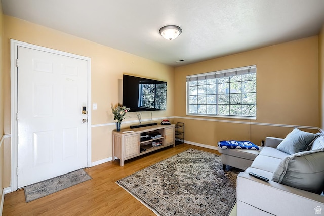 471 E 600 N Unit 4, Provo, UT 84606 - living area featuring light wood-type flooring and baseboards