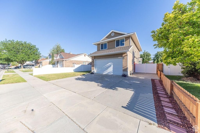 788 E 8230 S, Sandy, UT 84094 - traditional-style house featuring driveway, a garage, a gate, and brick siding