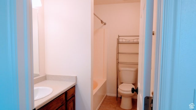 85 Hampton Pl N, Logan, UT 84341 - bathroom with vanity,  shower combination, and tile patterned floors