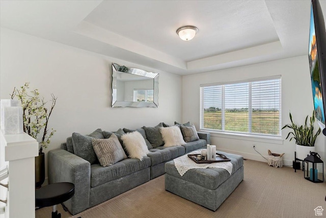 3380 W 3275 N, Plain City, UT 84404 - carpeted living area featuring a tray ceiling