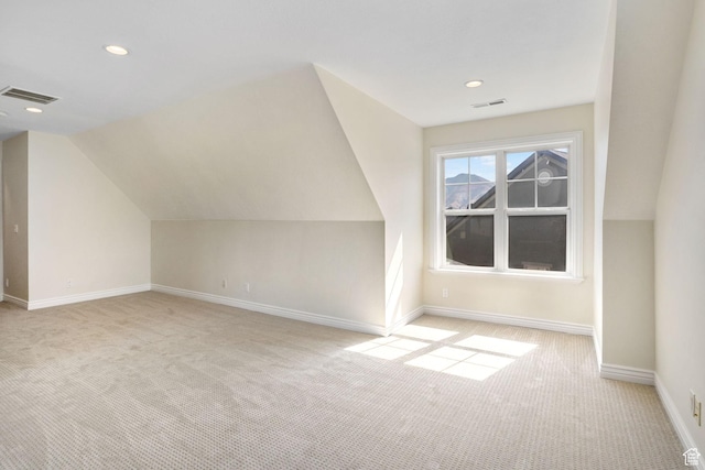 889 S Sego Lily Way, Mapleton, UT 84664 - bonus room featuring light carpet, vaulted ceiling, and recessed lighting