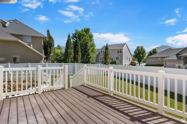 889 S Sego Lily Way, Mapleton, UT 84664 - deck with a residential view and a fenced backyard