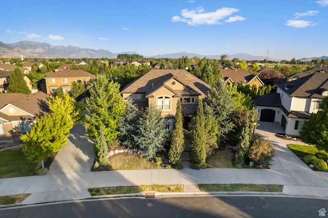 292 E Clubview Ln, Lehi, UT 84043 - view of front of house featuring a residential view, a mountain view, and a garage