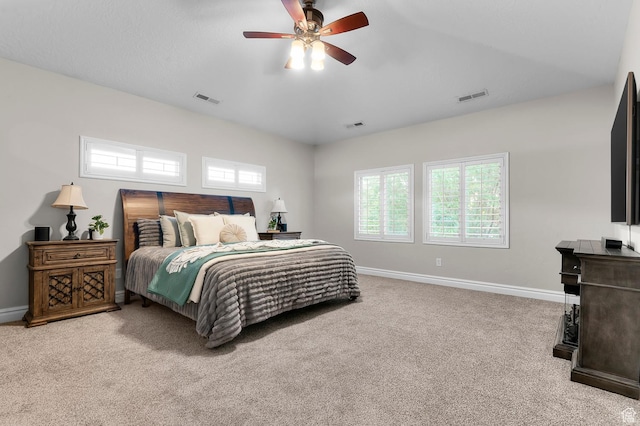 292 E Clubview Ln, Lehi, UT 84043 - bedroom featuring light colored carpet and a ceiling fan