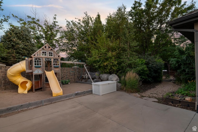 292 E Clubview Ln, Lehi, UT 84043 - view of jungle gym with a patio area