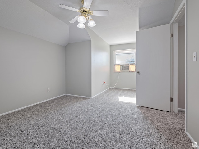 4525 S Taylor Ave E, Ogden, UT 84403 - bonus room with carpet floors, a ceiling fan, vaulted ceiling, and cooling unit
