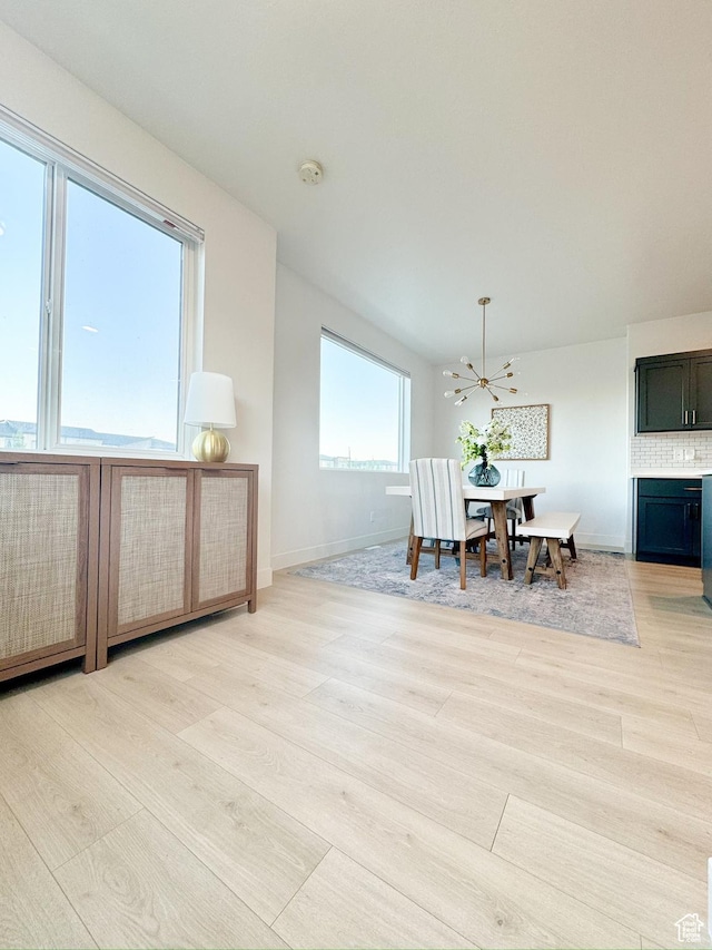 457 S Wood Stream Rd, American Fork, UT 84003 - dining room featuring light wood-style floors and a chandelier