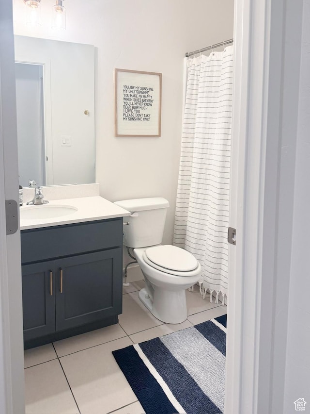 457 S Wood Stream Rd, American Fork, UT 84003 - full bath with tile patterned floors, vanity, and a shower with curtain