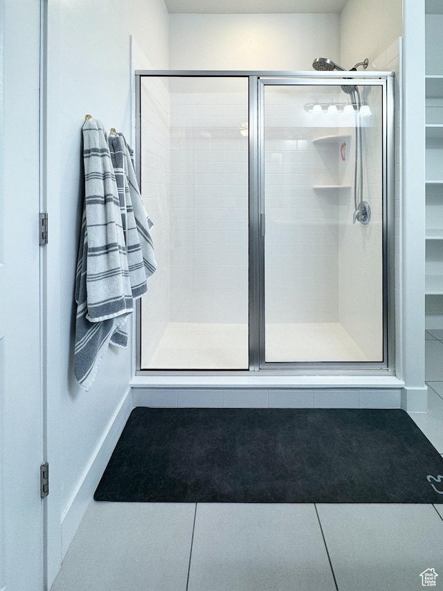 457 S Wood Stream Rd, American Fork, UT 84003 - bathroom with a shower stall and tile patterned floors