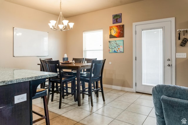 373 E 535 S, Vernal, UT 84078 - dining area with a chandelier and light tile patterned floors