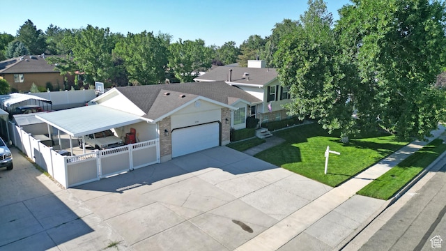 11766 S Hidden Valley Rd E, Sandy, UT 84092 - view of front facade featuring brick siding, driveway, an attached garage, and roof with shingles