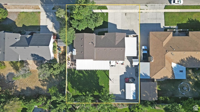 11766 S Hidden Valley Rd E, Sandy, UT 84092 - aerial overview of property's location featuring property boundaries highlighted