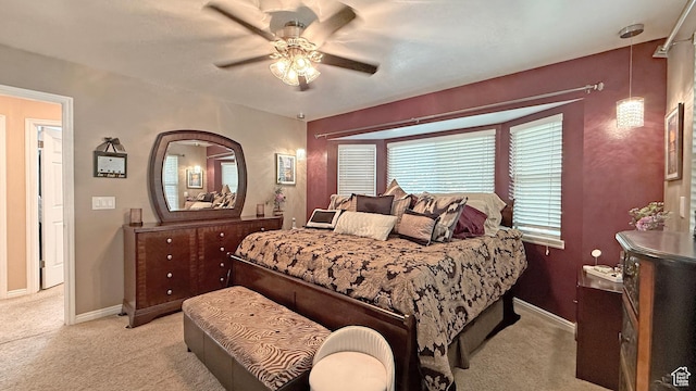 11766 S Hidden Valley Rd E, Sandy, UT 84092 - bedroom with light carpet and ceiling fan