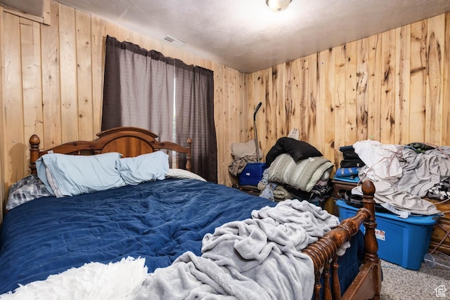 440 N Quarry Rd, Salina, UT 84654 - bedroom with wood walls and carpet floors